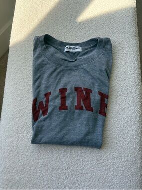 Sub_Urban Riot Grey Tee with Wine-Red Lettering